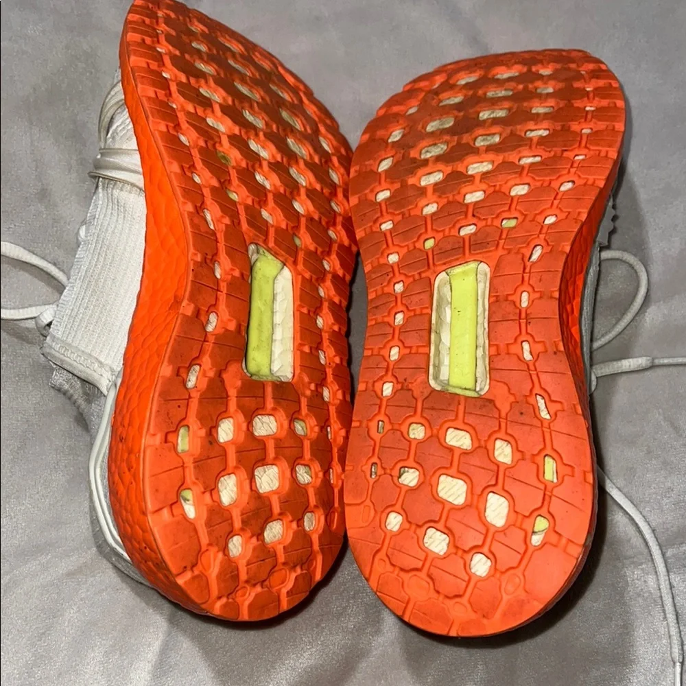 adidas Stella McCartney White and Orange Athletic Shoes